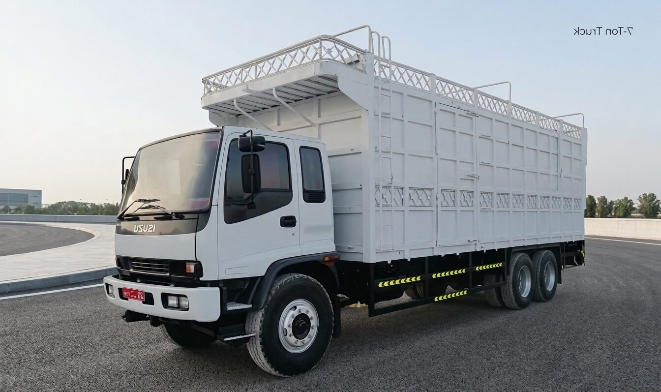 7-ton box truck for house and office relocation in Oman